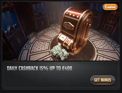 daily cashback 15% up to 400 euro